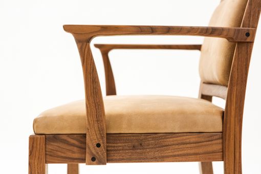Custom Made Walnut Captains Chair