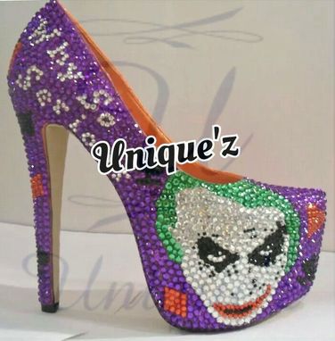 Custom Made The Joker Heels (Dark Knight)