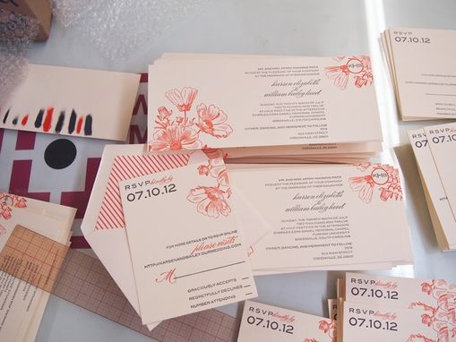 Custom Made Letterpress, Laser Cut, And Wood Engraved  Wedding Invitations And Stationery