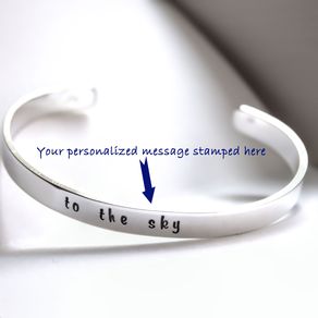 Custom Personalized Bracelets Silver Gold Charm Custommade Custom Sterling Silver Cuff Bracelet 1 4 Inches Wide Personalized By Jennifer