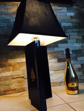 Custom Made Ace Of Spades Champagne Lamp/Bottle And Book Included.