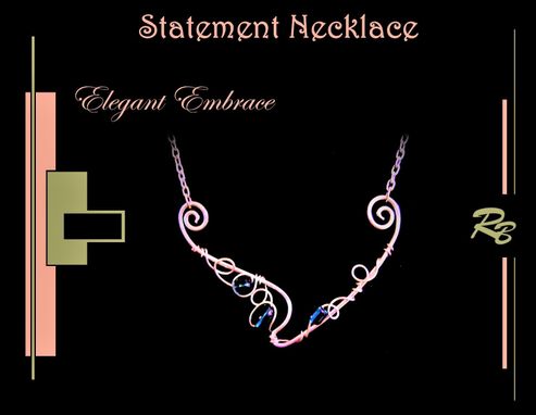 Custom Made Elegant Embrace, Custom, Statement Necklace, Jewelry, High Fashion Jewelry