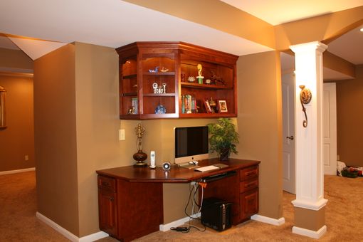 Custom Made Solid Wood Built In Tv Wall Unit, Fireplace And Bookcase Display