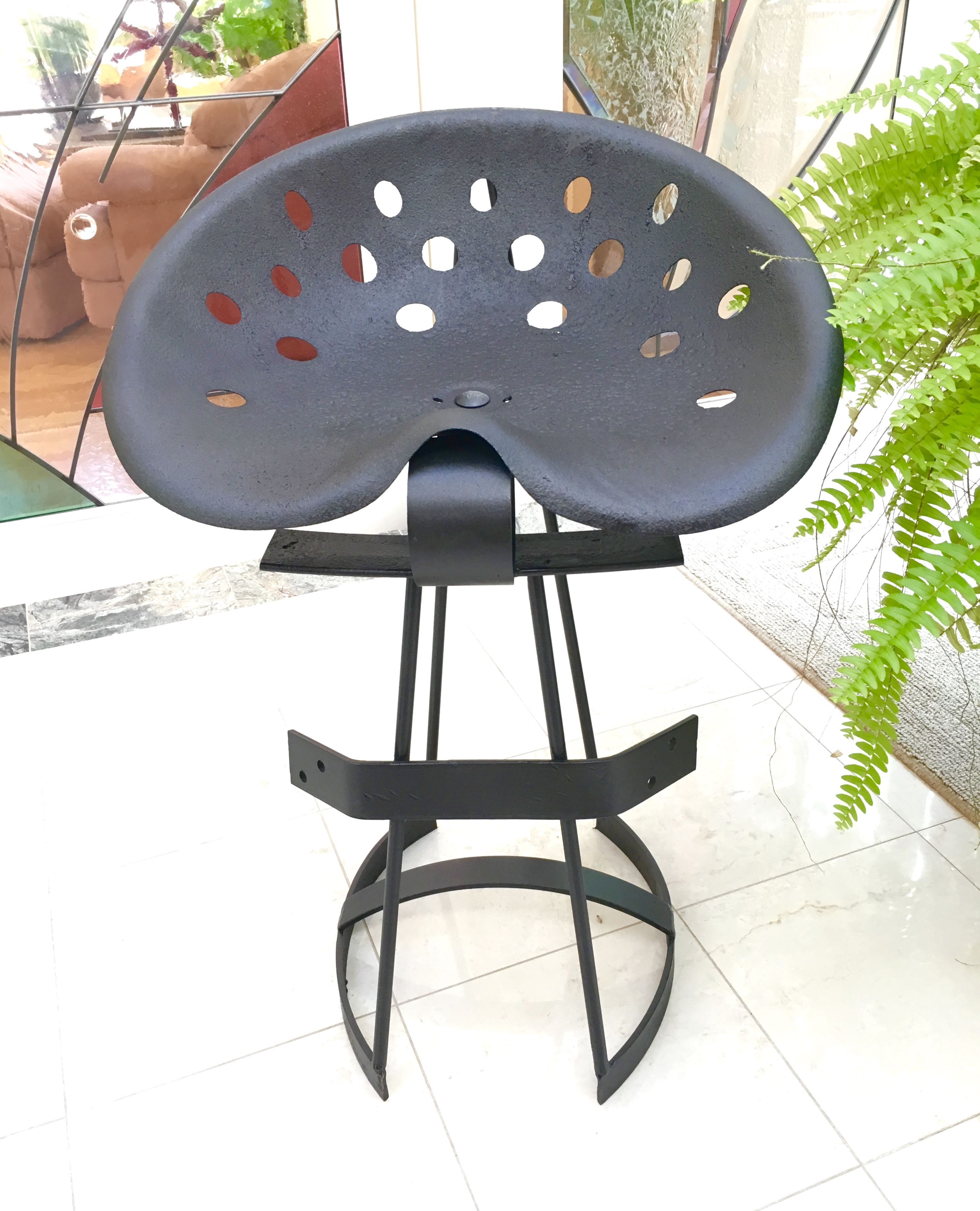 Custom TractorSeat Bar Stool by PeppercornStudio