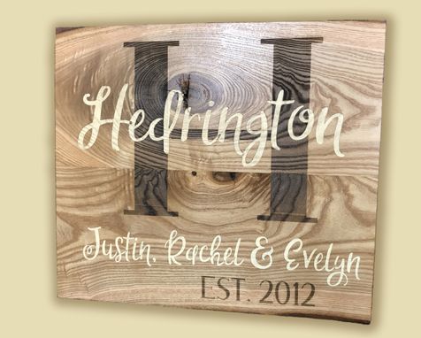Custom Made Last Name, Date Established Family Plaque