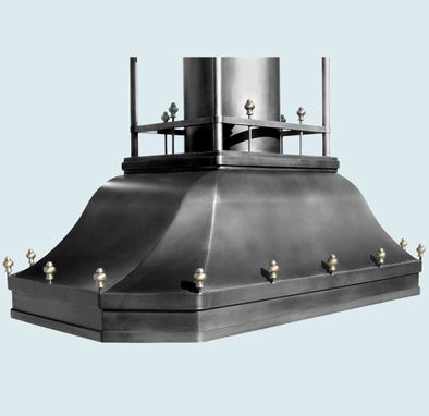 Custom Made Steel Range Hood With New Orleans Stack