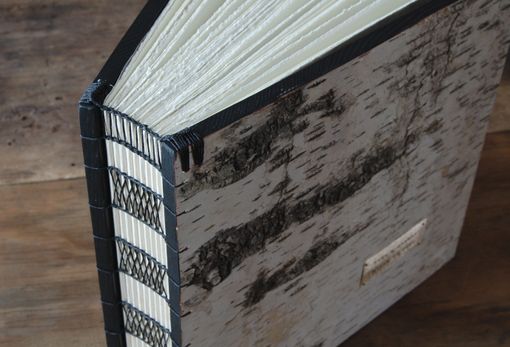 Custom Made White Birch Wedding Or Vacation Home Guest Book