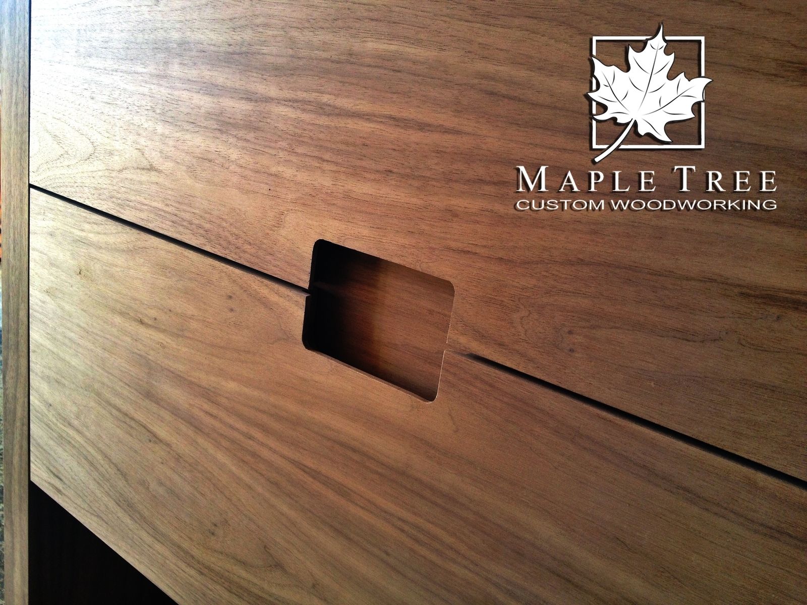 Custom Walnut Bathroom Vanity by Maple Tree Custom Woodworking