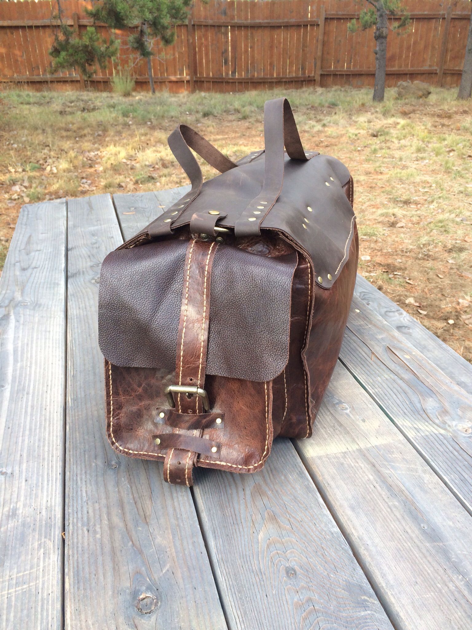Buy Custom Hand Made Buffalo Leather Duffle Bag, made to order from ...