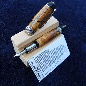 Hand Crafted Custom Faux Cigar Fountain Pens by Deluca Ink