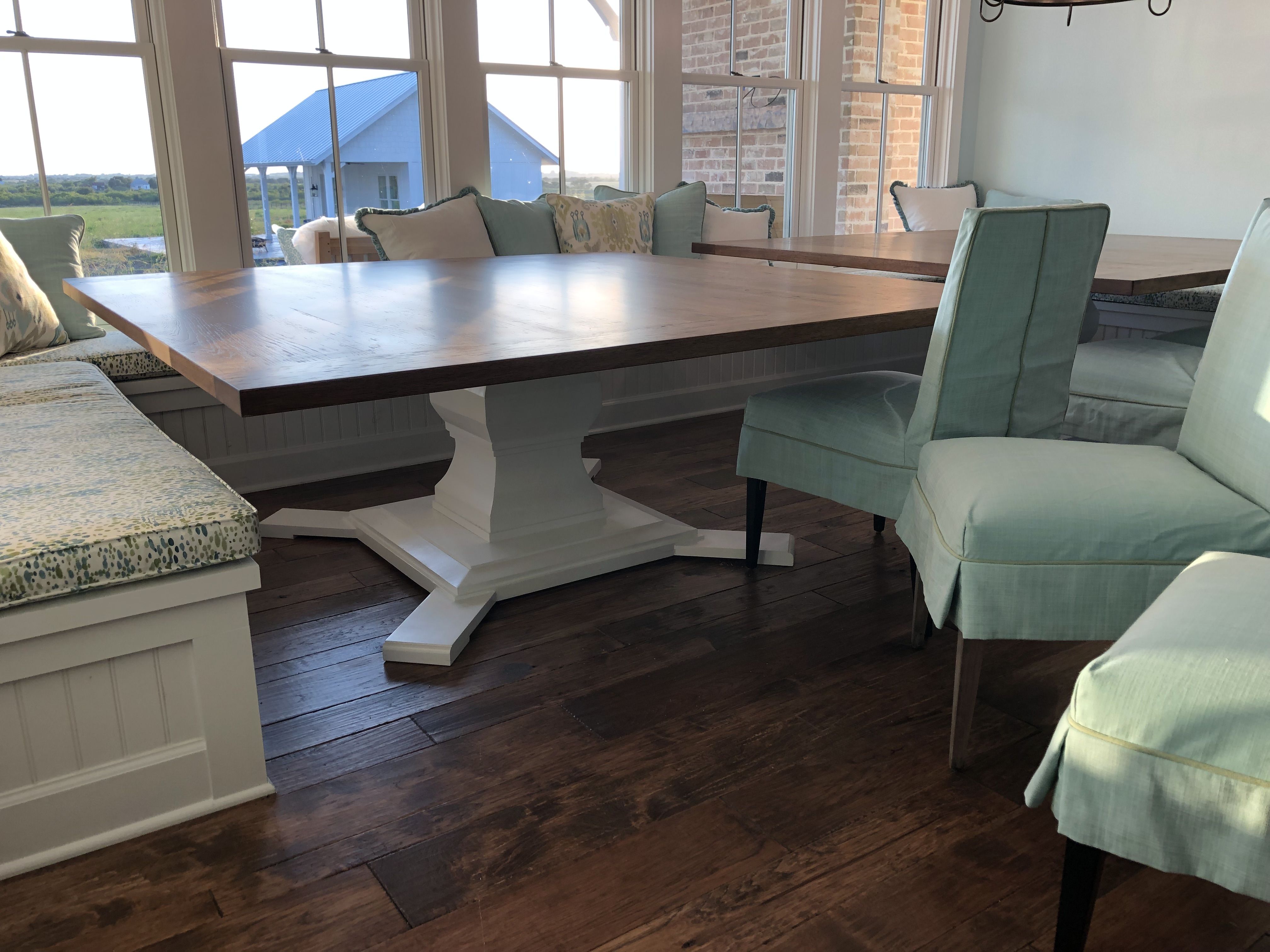 Hand Crafted Farmhouse Square Dining Table by WRwoodworking