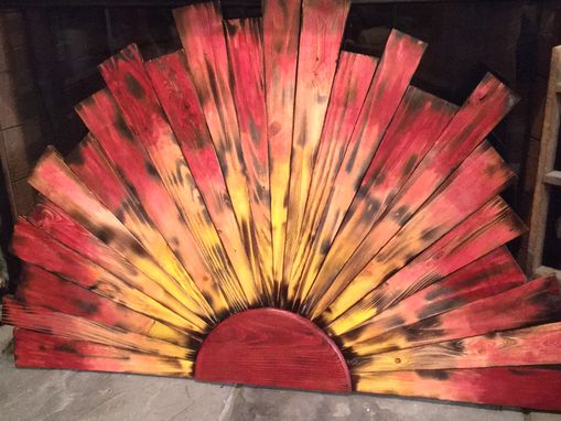 Custom Made Rustic Wall Decor Sunburst Design