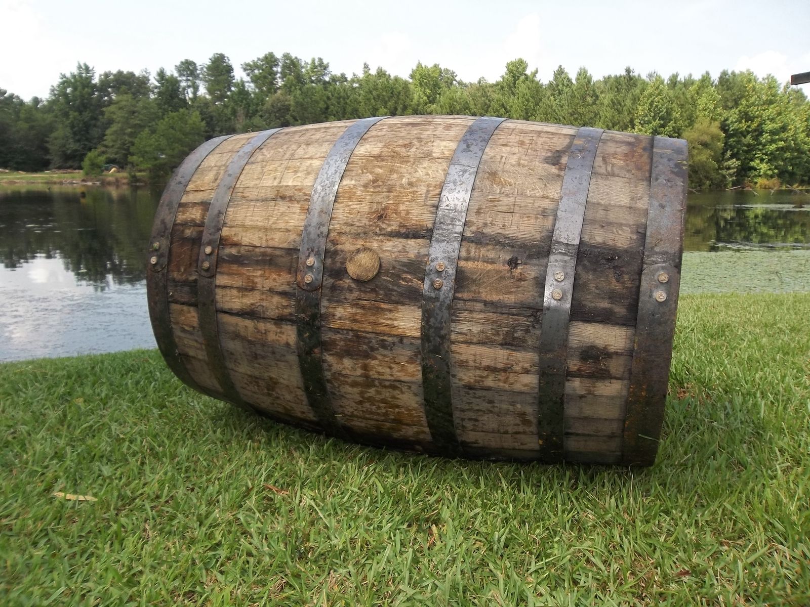 Hand Made Whiskey / Bourbon Barrel Coffee Table by Old Southern Heirloom