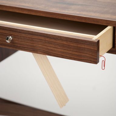 Custom Made Mid Century Letter Desk In Walnut