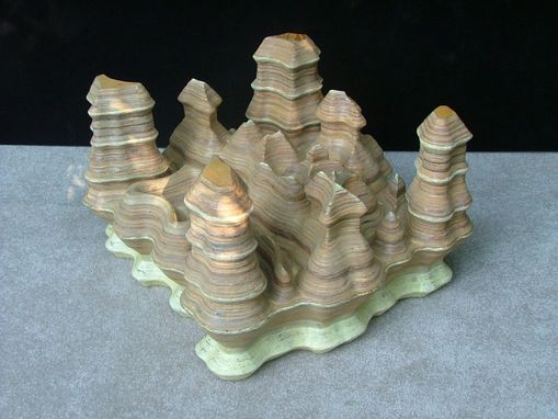 Custom Made Canyon Of Lakes And Rivers Occasional Table