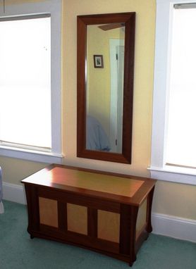 Custom Made Wood Framed Mirror - Mahogany Sapele Walnut Maple