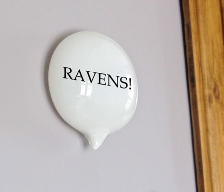 Custom Made Ravens Superbowl Glass Wall Word Balloon