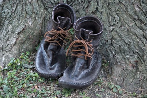 Custom Made Leather Boots Bison Hide