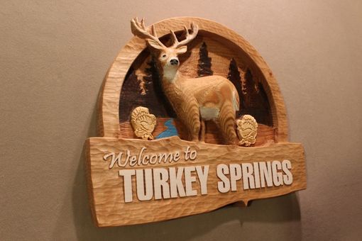 Custom Made Custom Carved Wood Signs | Deer Signs | Cabin Signs | Rustic Signs | Cottage Signs