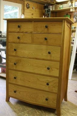 Hand Crafted 8 Drawer Tall Dresser By Charles Chesna Woodworking