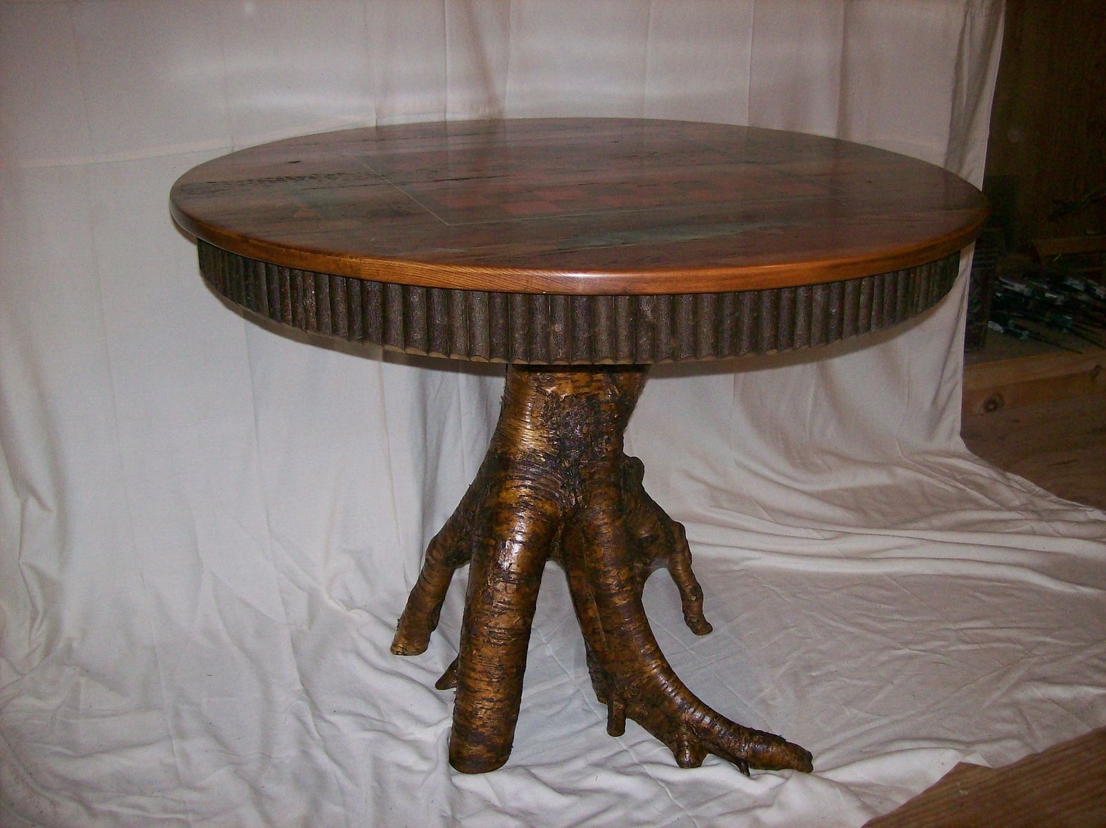 Handmade Rustic Game Table by L. Post Rustics