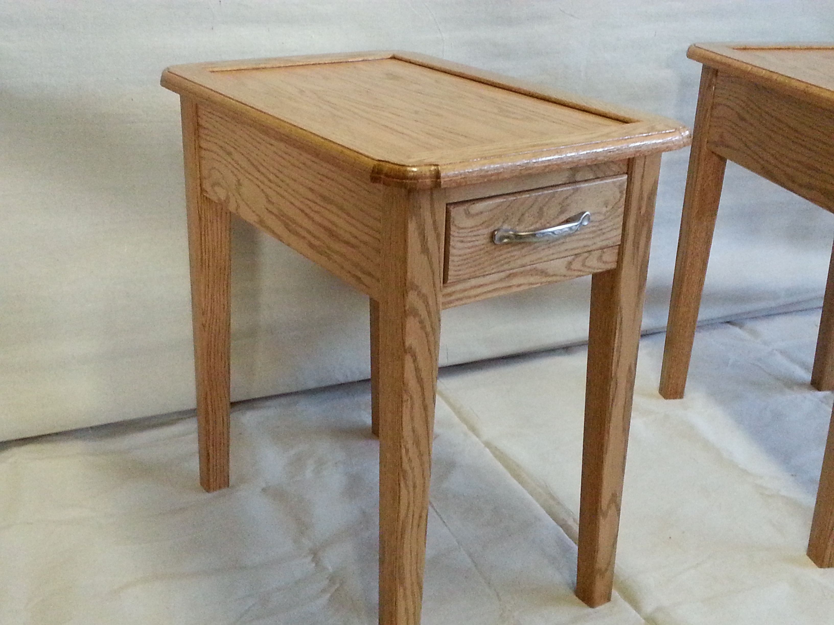 Hand Made Oak End Table by Prokops