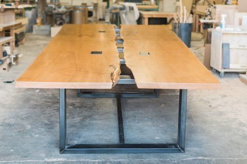 Custom Made Solid Wood Conference Table