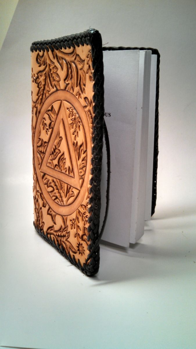 Buy Custom Made Hand Tooled Leather Cover For Pocket Trucker Size