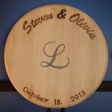 Custom Made Guest Book Barrel Heads