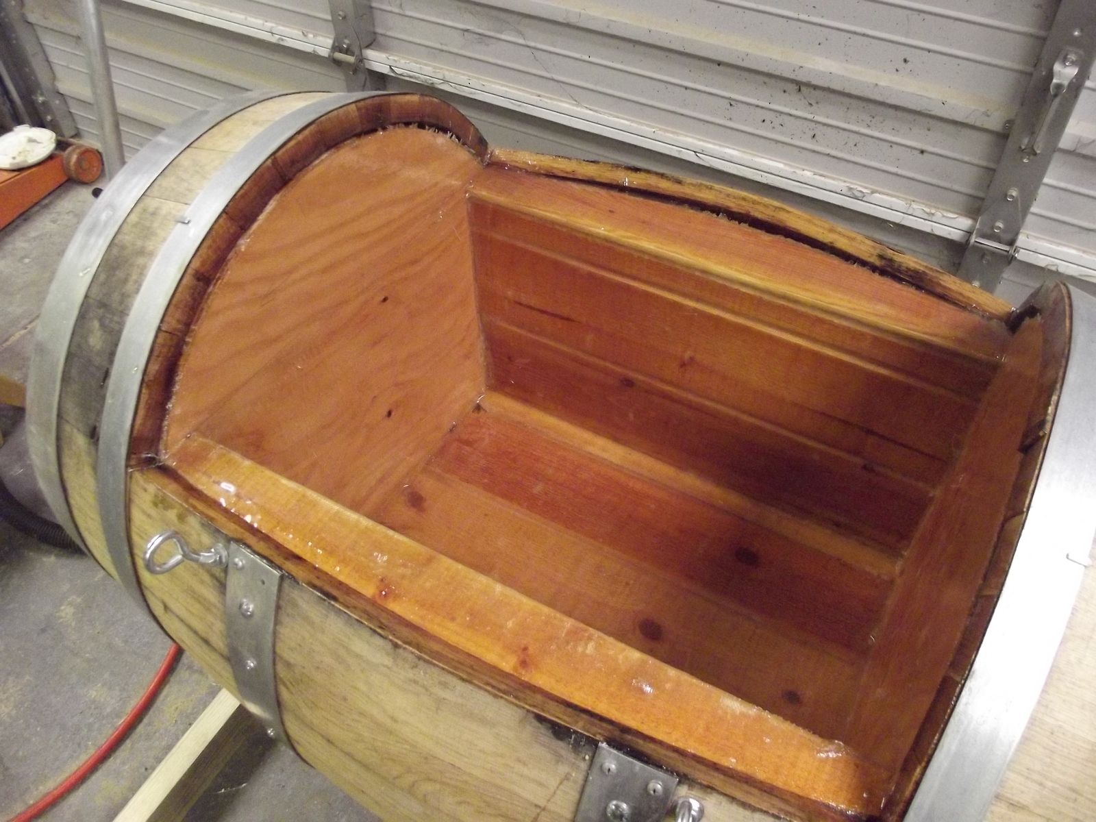 Handmade Wine Barrel Ice Chest by Mark Norman's Custom Crafts