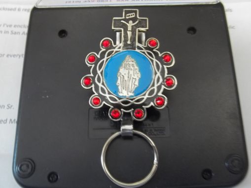 Custom Made Wmc068 Key Rings With Colored Glass Stones Embedded