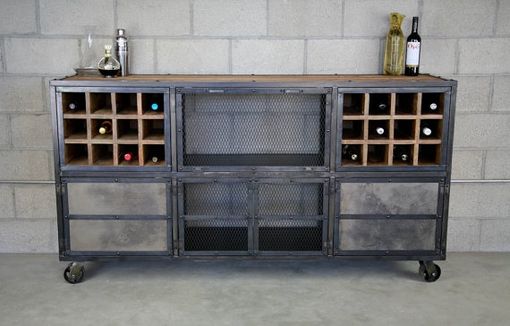 Buy a Hand Crafted Reclaimed Wood Liquor Cabinet / Bar ...