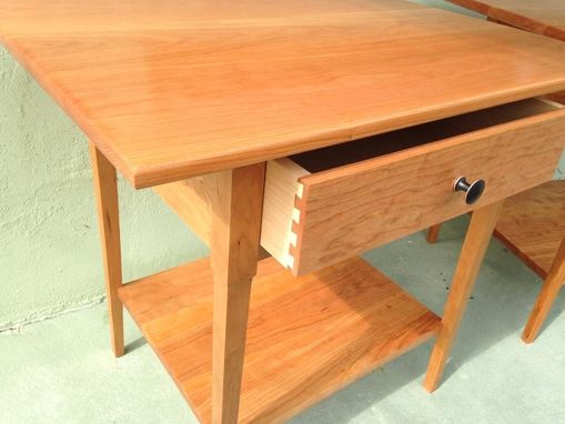 Custom Made Cherry Bedside Tables (Ask About 'Green Piece' Option)