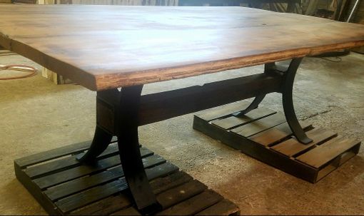 Custom Made Reclaimed Trestle Table