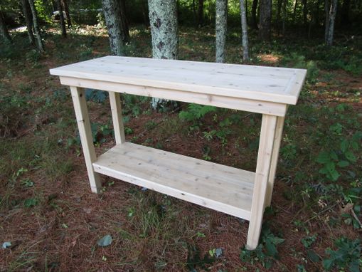 Custom Made Cedar Sideboard Table