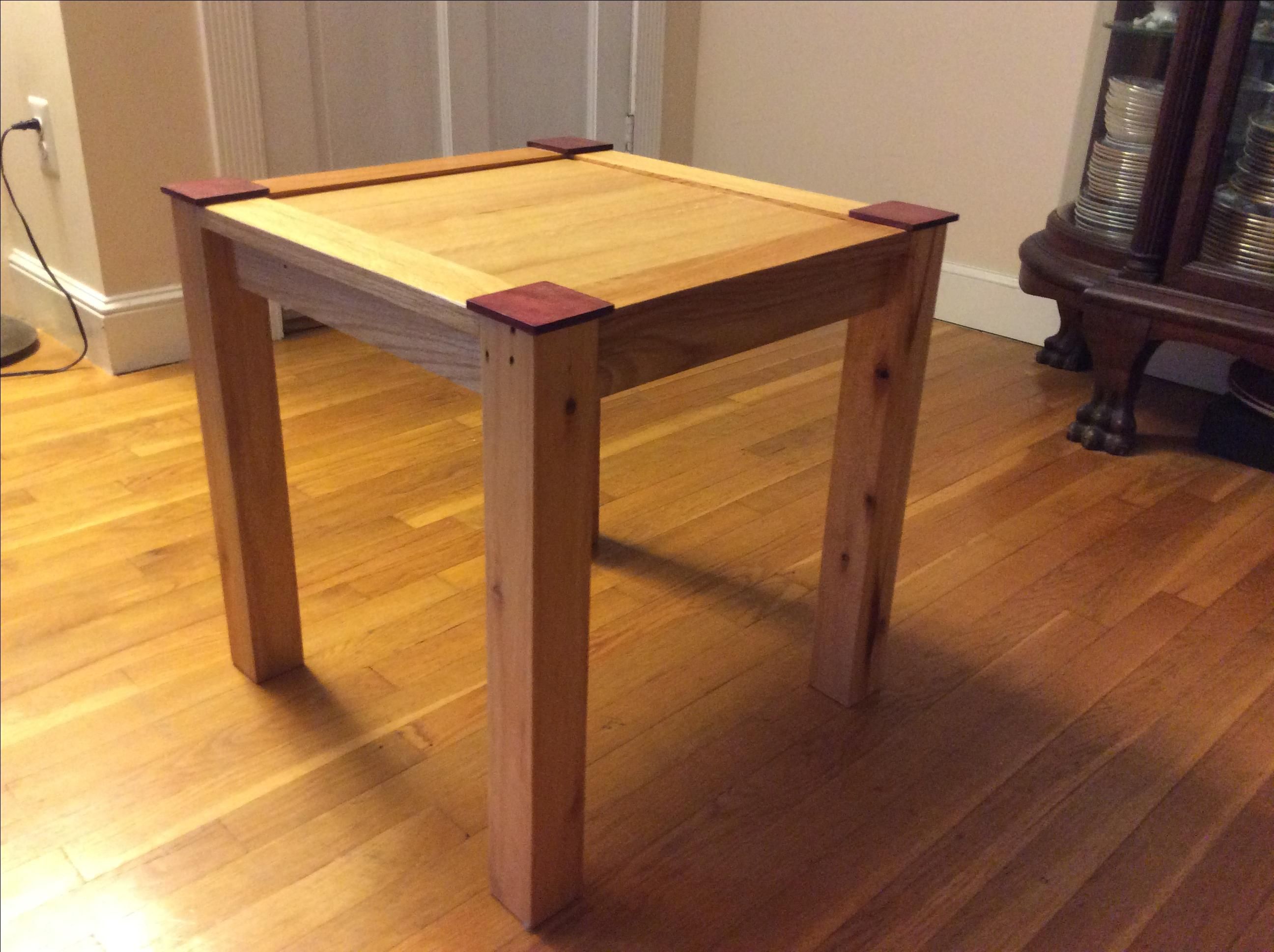 Buy Custom Made Repurposed Wooden End Table, made to order from