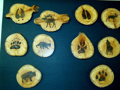 Custom Made Rustic Wildlife Coasters