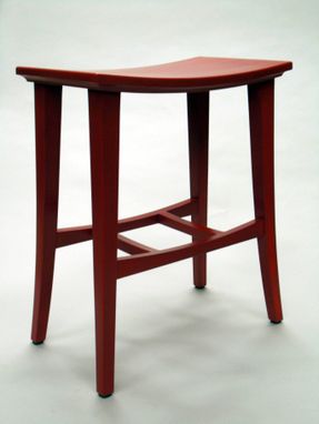 Custom Made Bright Red Stool