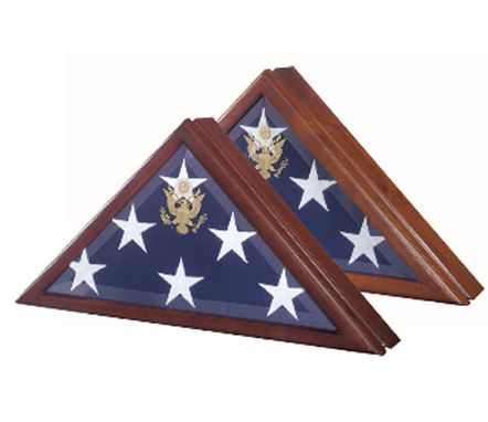 Custom Made Marine Corp Flag Case,Presidential Flag Display Case With Seal