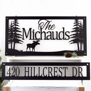 Custom Made Custom Family Last Name Metal Sign, Address Sign, House Number, Personalized Sign, Custom Sign
