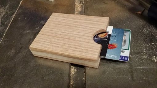 Custom Made Wooden Business Card, Credit Card, Id Holder Case