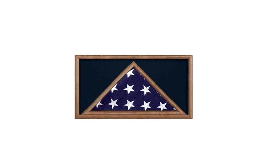 Custom Made Military Flag And Award Medal Display Case -Shadow Box