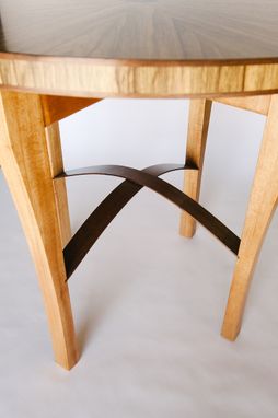 Custom Made Black Limba And Mahogany Table