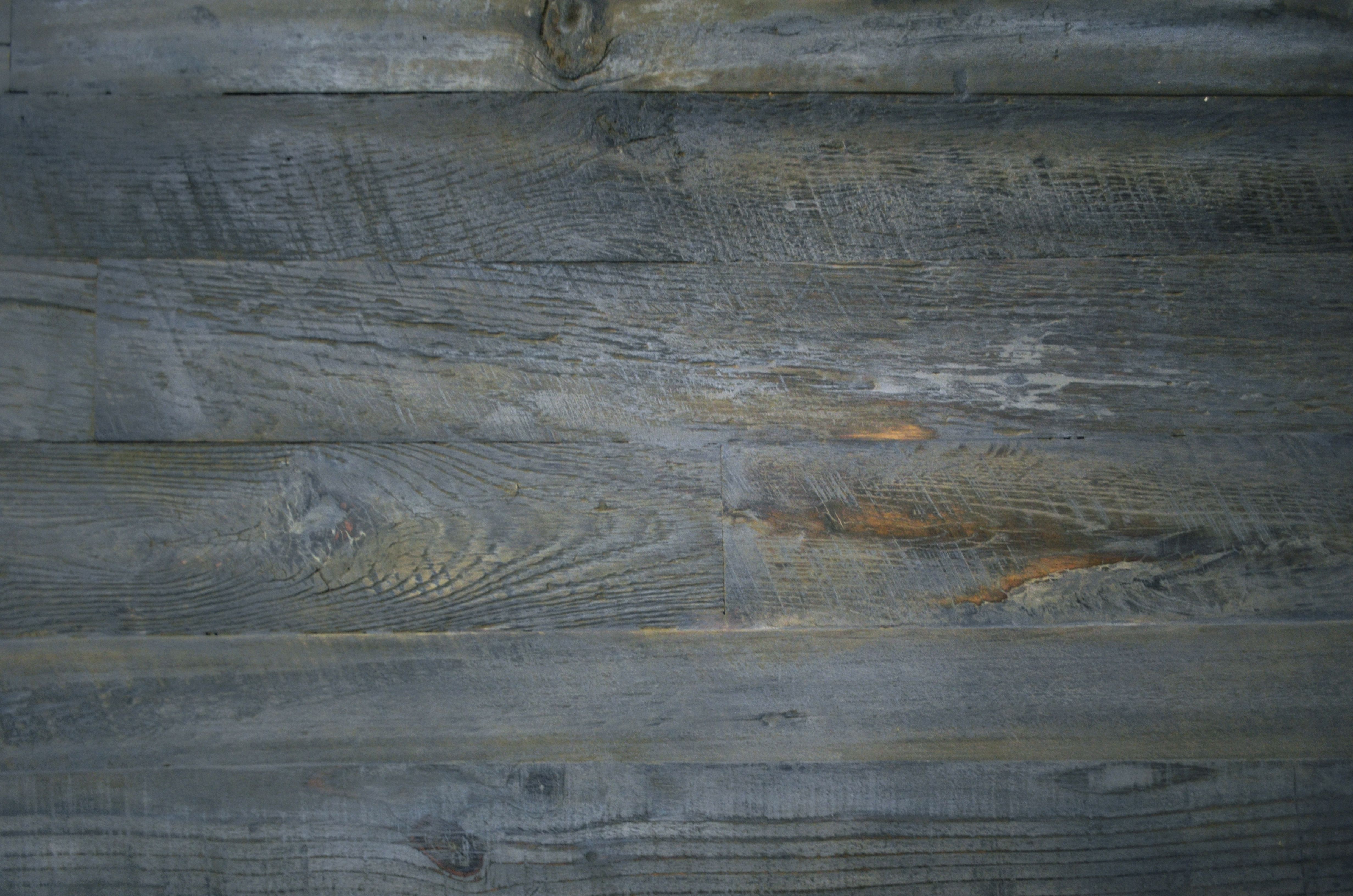 Hand Crafted Reclaimed Wood Rustic Grey Dining Table by Abodeacious