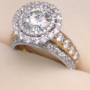 Amy Clarke Tulsa Diamond House Grove Ok Moissanite And Diamond Ring By