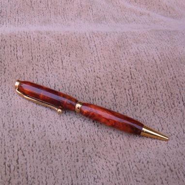 Custom Made Wood Pen Of Redwood Burl   S006