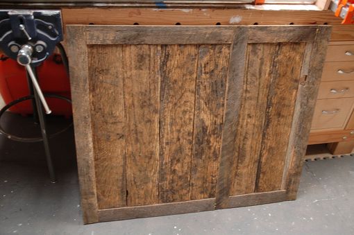 Custom Made Large Reclaimed Oak Desk
