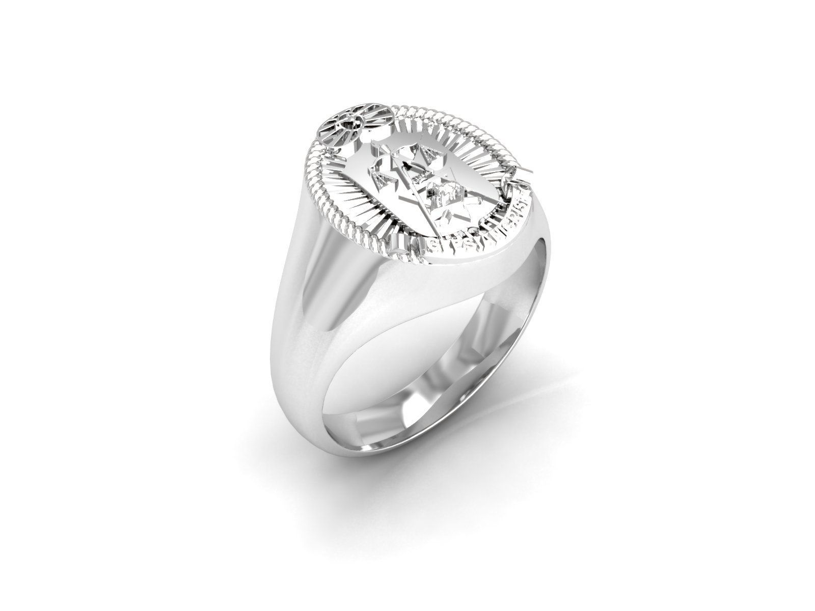 Buy a Hand Crafted Custom Round Ring, Sterling Silver, made to order from CustomMade