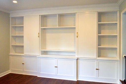 Hand Made Transitional Entertainment Center With Sliding Barn Doors by ...