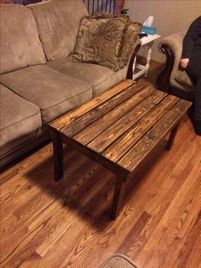 Custom Made Rustic, Reclaimed, Pallet Coffee Table/Entryway Bench
